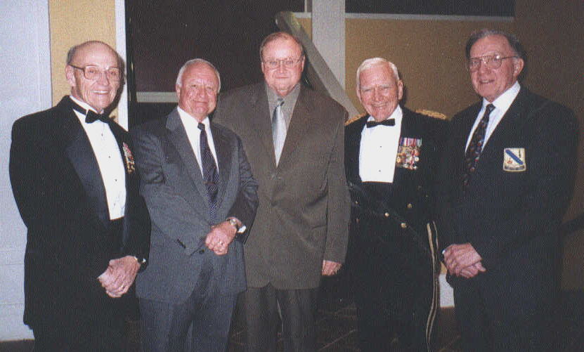 From Left: Ray Teel, Skip Crocker, Lloyd Brooks, BG Al Irzyk, Frank Varljen
