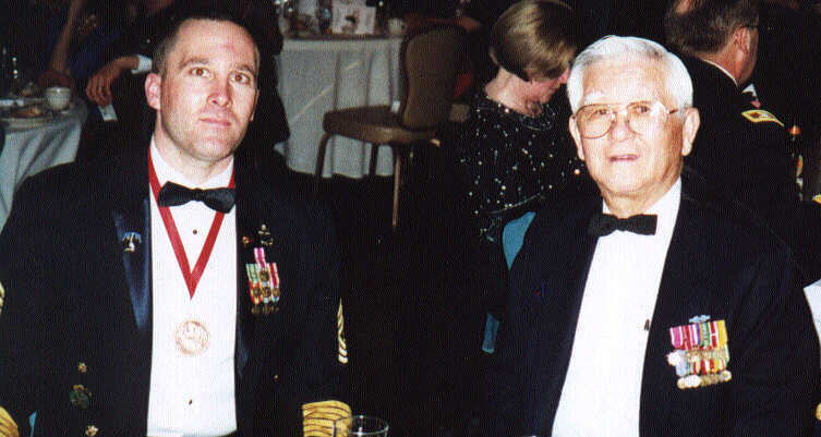 Command Sergeants Major of the 1st Squadron: Ronald Riling, current and Frank Mouri, 1963